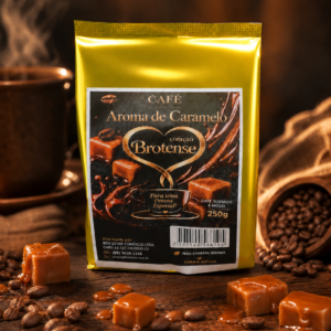 Embalagem do Café Aroma de Caramelo, torrado e moído, 250g